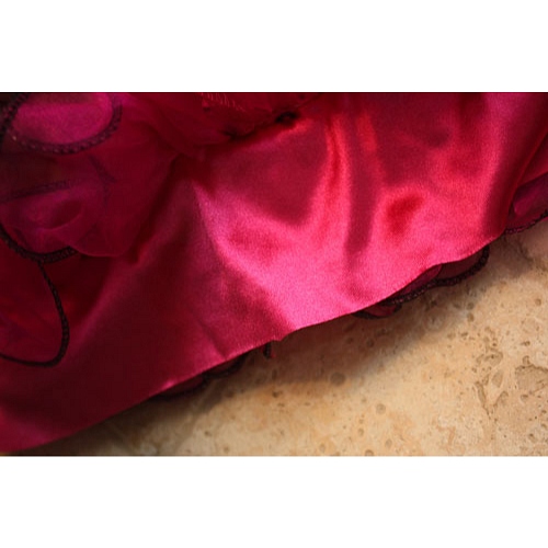 Bottom of skirt hem