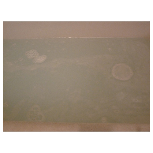 Cloudy, bluish water after using 6 tablespoons of product