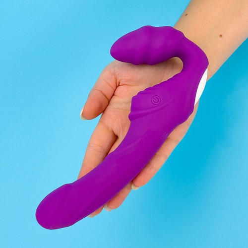 best vibrating strapon Lovense® Lapis: The Best Double-Sided Vibrating Strapless Strap-On  Penetration Dildo main image 1