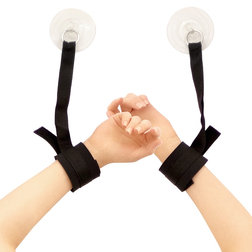 Product: Hands up suction cup cuffs