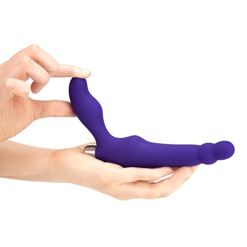 small vibrating strap on Strap On Me Small Bendable Vibrating Strapless Strap-On with Clit Suct –  The Pleasure Parlor main image 1
