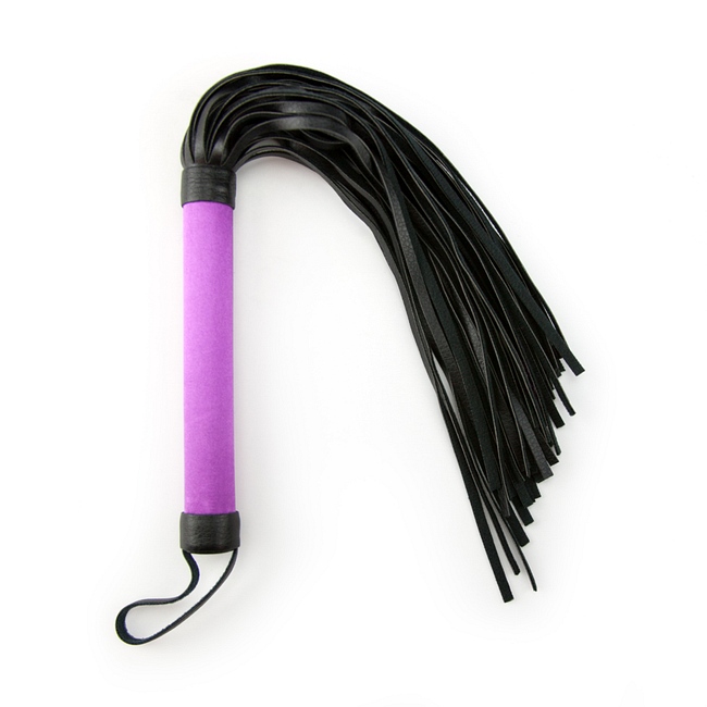 Product: Satin and faux leather flogger