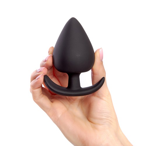 spade anal plug 28X Silicone Vibrating Rose Anal Plug w- Remote main image 0