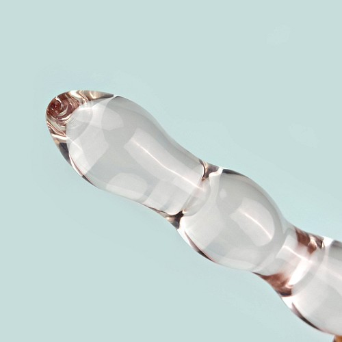 befriedigenden Glass Dildo Anal Beads Butt Plug main image 0