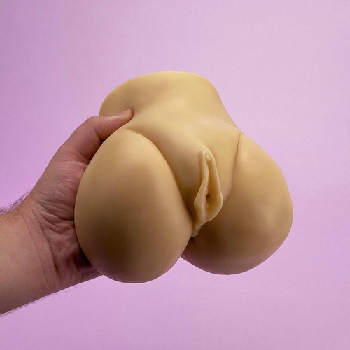 Realistic pussy and ass with vibrating bullet