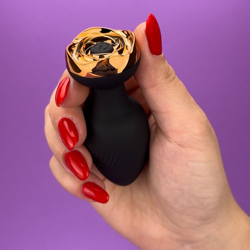 Golden rose exciter - Rose anal vibrator - EdenFantasys Golden rose exciter - Rose anal vibrator - EdenFantasys