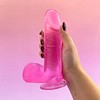 Soft touch harness and 8" jelly dildo set View #4
