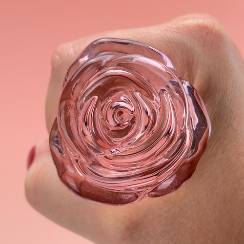 Rose butt plug - Buy Glass butt plug at EdenFantasys