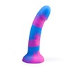 Soft touch harness and 6 3/4" silicone dildo set View #3