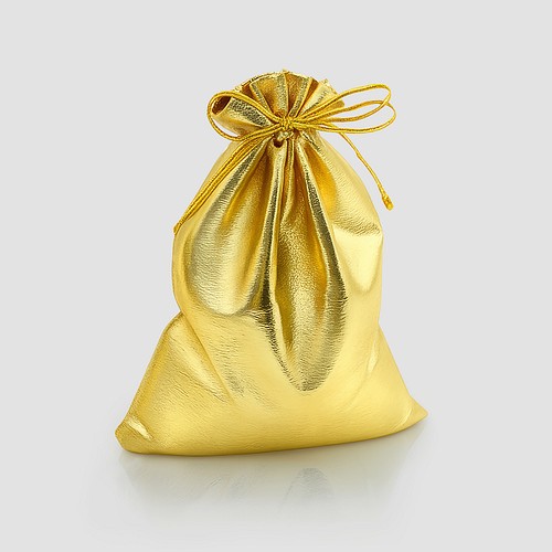 Gold gift pouch
