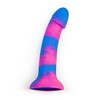 Wide back vegan harness and 6 3/4" silicone dildo set View #5