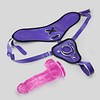 Wide back harness and 8" dildo set View #1