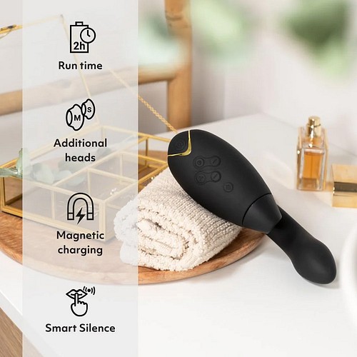 phone not vibrating on silent Womanizer Next Duo 3D Pink G-Spot and Clitoral Suction Stimulator main image 0
