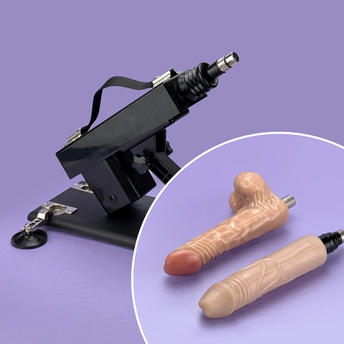 Product: Auto Fuk + extra realistic dildo set