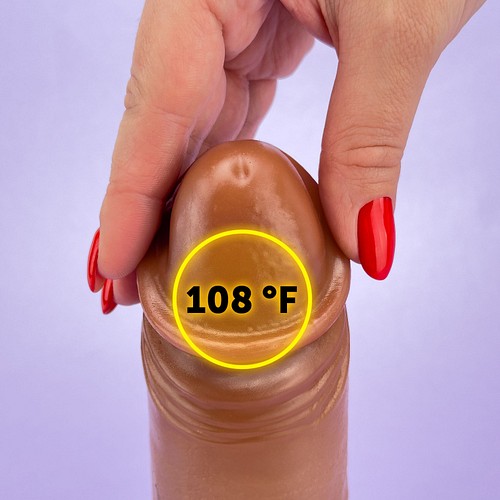Girthy thruster - Thrusting dildo vibrator - EdenFantasys