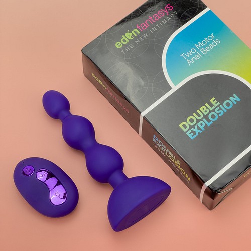 Double explosion - Buy Vibrating anal beads at EdenFantasys Double explosion - Buy Vibrating anal beads at EdenFantasys