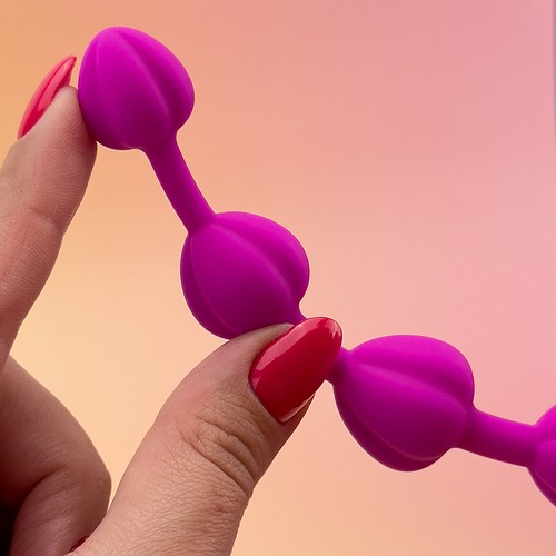 best wearable anal plug Body-Safe Flexible Anal Beads main image 1