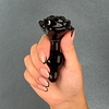 Black rose butt plug View #7