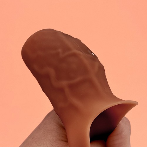 realistic vibrating penis Hott Products 7 Inch Thick Dick Realistic Vibrating Penis Sleeve