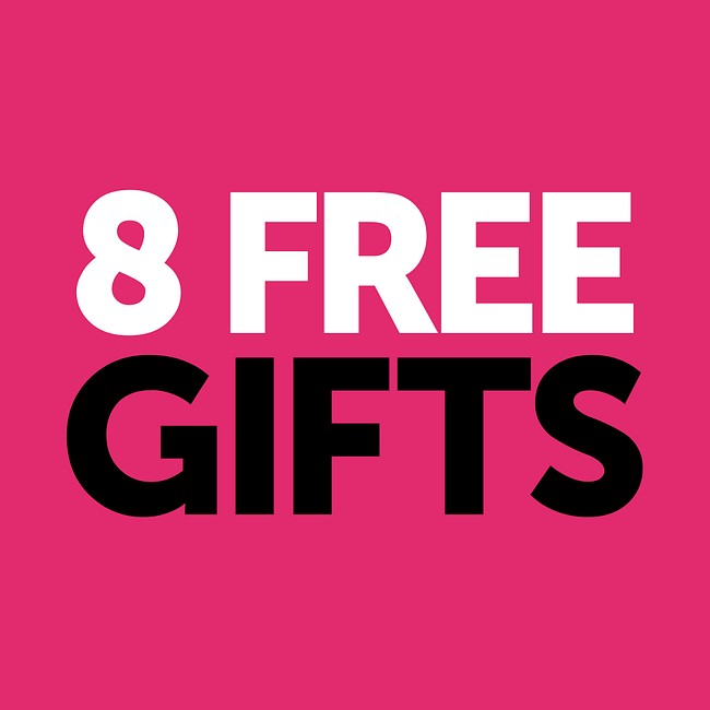 Product: 8 free gifts