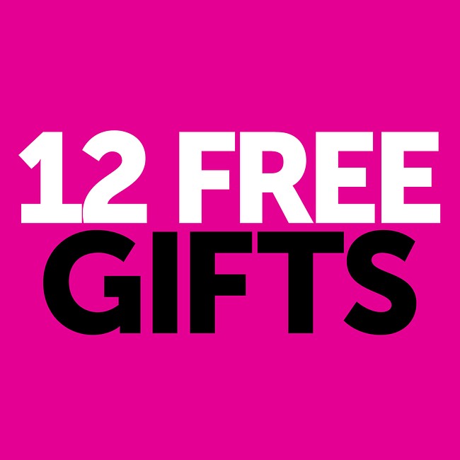Product: 12 free gifts