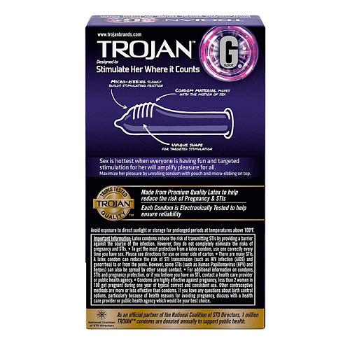 Product: Trojan G-spot condoms 10 pack