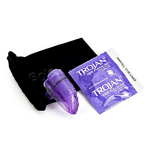Trojan Her Pleasure Vibrating Touch - Finger vibrators - EdenFantasys Trojan Her Pleasure Vibrating Touch - Finger vibrators - EdenFantasys