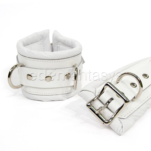 Product: Luxe white ankle cuffs