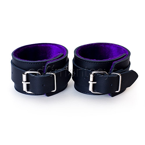 Product: Purple fur lined ankle restraints