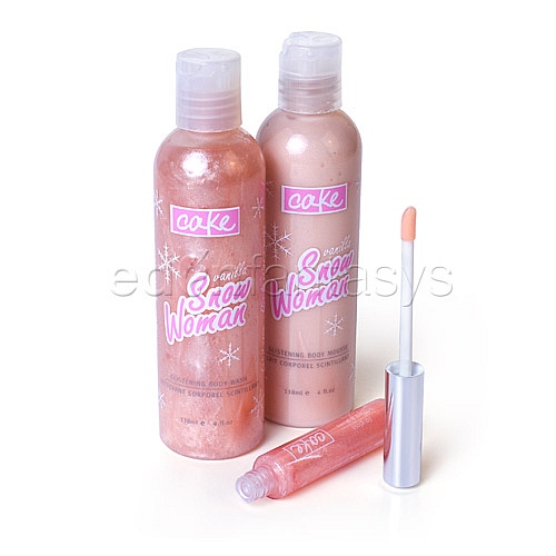 Product: Vanilla snow woman glistening trio