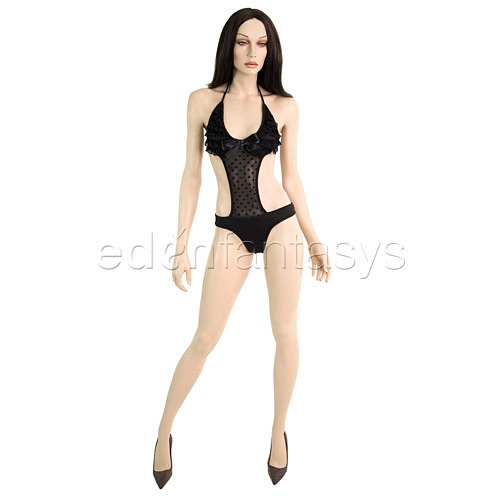 Product: Polka-dot mesh teddy