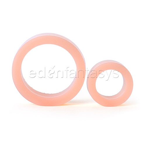 Product: Platinum silicone cock ring double pack