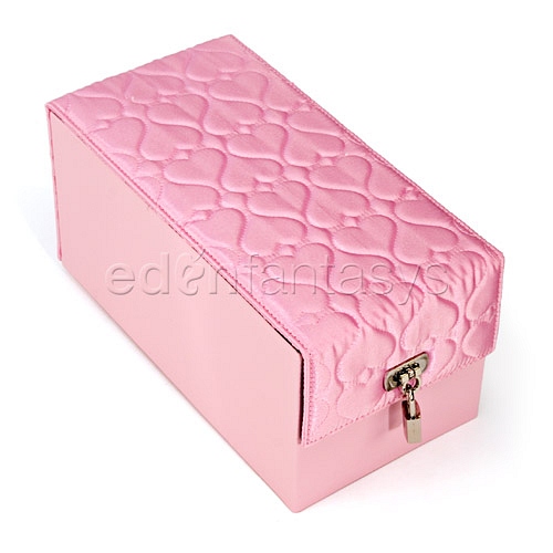 Product: Devine toy box pink hearts