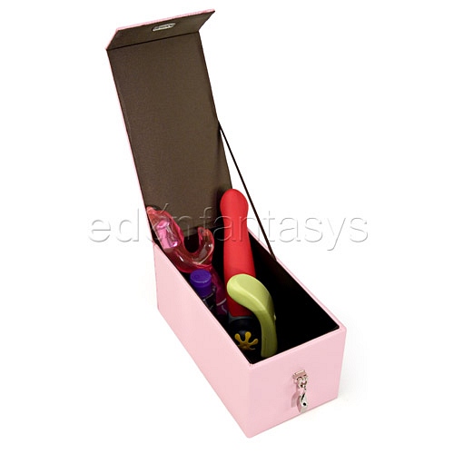Product: Devine toy box pink hearts