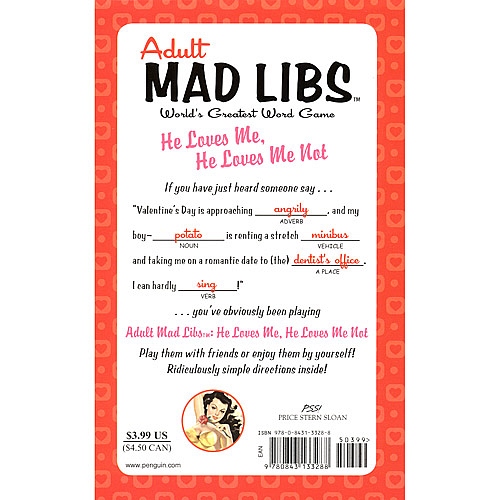 Product: Adult Mad Libs