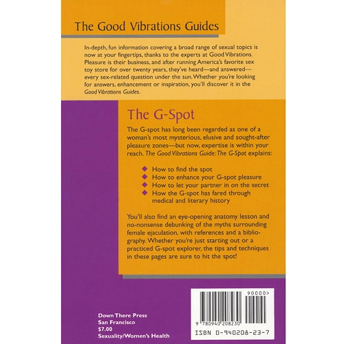 Product: The Good Vibrations Guide To The G-Spot