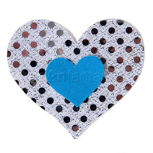 Product: Something Blue heart pasties