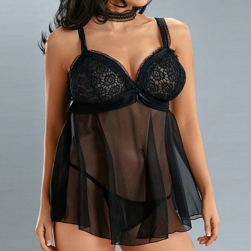 Product: Black princess babydoll set