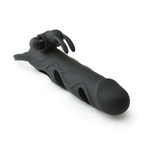Product: Silicone extension with vibrating bunny