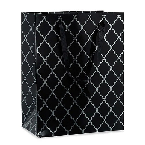 Product: Black diamond grid tote