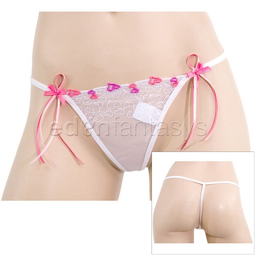 Product: Hearts and streamers g-string