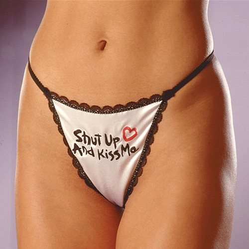 Product: Shut up and kiss me g-string