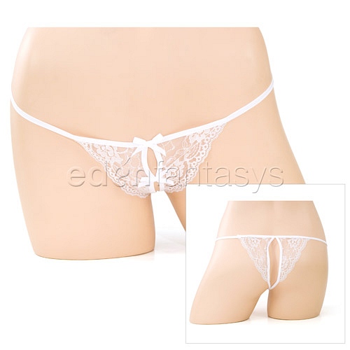 Product: Lace crotchless panty