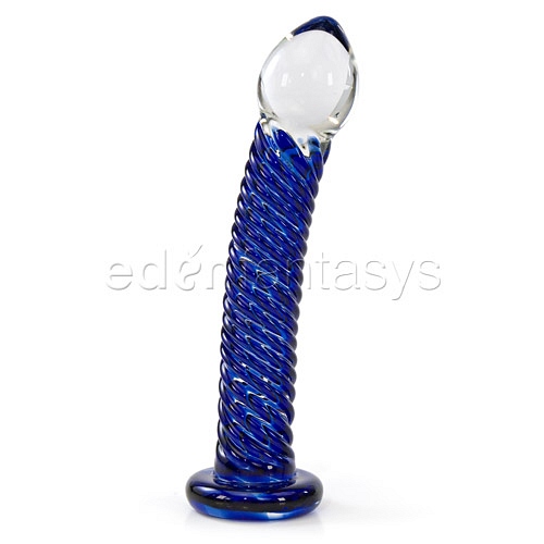 Product: Swirled blue dildo