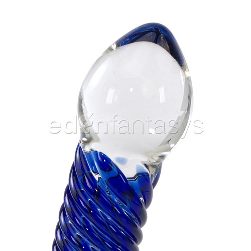 Product: Swirled blue dildo