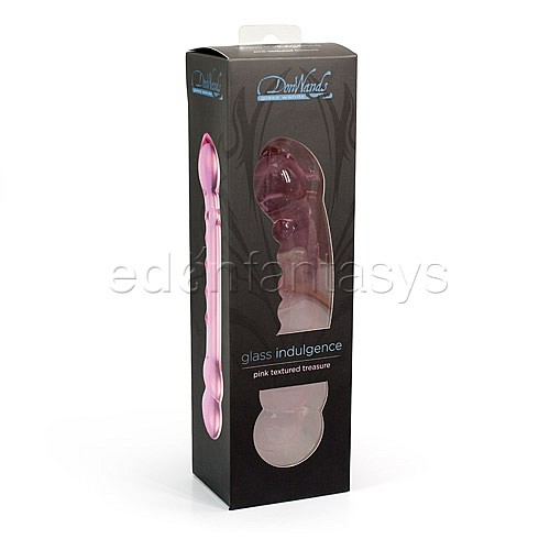 textured sex toys Glas Lick-It Dildo – Textured Glass Toy for G-Spot Pleasure – Kinkly Shop main image 0