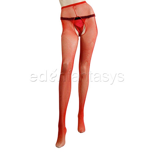 Product: Fishnet suspender pantyhose