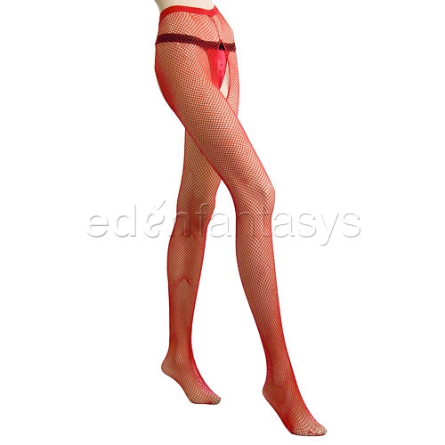 Product: Crotchless fishnet pantyhose