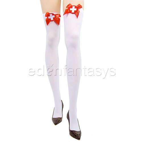 Product: Naughty nurse thigh highs