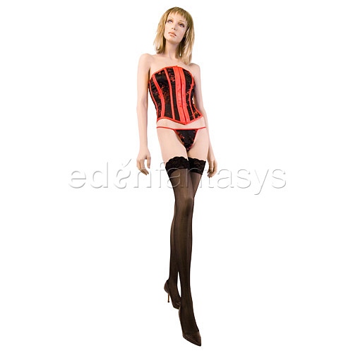 Product: Satin brocade corset set